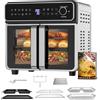 Emphsism 23L Friggitrice ad Aria Familiare, Mini Forno Cottura 1/2 Zonas, Temp Sep | Port