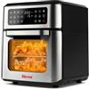 Girmi Friggitrice ad Aria Girmi 1800W 12L con Girarrosto Spiedini Grigio