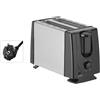 Tostapane Elettrico Compatto Tostapane a 2 Fessure Leggero per Ufficio,