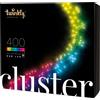Twinkly Cluster 400 LED RGB, Striscia Densa di Luci LED Esterno e Interno, Luci