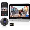 Bextgoo Spioncino Digitale WiFi con Campanello, 2K Videocitofono WiFi | Display