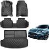 Jdeymat Tappetini per auto e rivestimento per bagagliaio compatibili con Honda HR-V 2023 2024 per tutte le condizioni atmosferiche in gomma TPE set completo nero accessori Honda HRV (tappetini Honda