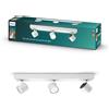 Philips Lighting Faretti Star, 3 Punti Luce Orientabili, LED integrato, 5W, Base
