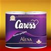 Caress 20 Confezioni (80 Rotoli) Carta Igienica Caress ALENA Profumata 2 Veli Morbida