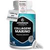 Vitamaze - amazing life Collagene Marino con Acido Ialuronico, 60 Compresse per 2 Mesi, 1200 mg Tipo I V