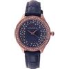 Laurens Orologio Donna LAURENS BA875-BL Pelle Blu Rosè Swarovski Classico 36mm