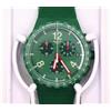 Swatch Orologio Swatch Primarly Green SUSG407 Cronografo Data 42mm Uomo Silicone Gia...