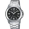 Casio Orologio Uomo CASIO MTP-1259PD-1AEG Bracciale Acciaio Classico Vintage Nero