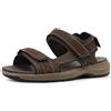 Clarks Guideview Trek Bee Sandalo Marrone Fibbia a Strappo, Tomaia in Pelle