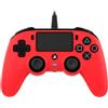 Nacon Compact Controller PS4 Ufficiale Sony PlayStation, Rosso