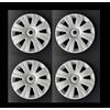 Autokit KIT 4 COPRICERCHI COPPA RUOTA AUTO CERCHIO 15 COMPATIBILE con CITROEN C3 PICASSO