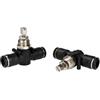RS PRO Regolatore di flusso, diametro tubo push in 10 mm, 10 bar, confezione da 10 pezzi