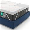 Topper Singolo 80X190 in Foam per Materasso Correttore Alto 6 Cm Con Rivestiment