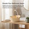 Secchio in legno compatto per bagno , ergonomico, con manico, per uomo