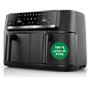 Bosch Friggitrice ad Aria Serie 4, Doppio Cestello 9L, 2 Cestelli da 4,5L con Funzione SYNC, 6 Programmi Preimpostati, Rivestimento Non Tossico, Nero, MAFD440B0