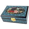 Lachineuse - Portagioie laccato blu - Primavera - 21x14x7 cm | Cofanetto portagioie e scrigno segreto - Decorazione asiatica - Idea regalo per donna - Oggetto decorativo cinese/asiatico