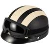 Harley Casco vintage in pelle scamosciata da uomo e da donna, casco leggero da bici ...