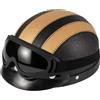 Harley Casco vintage in pelle scamosciata da uomo e da donna, casco leggero da bici ...