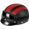 Harley Casco vintage in pelle scamosciata da uomo e da donna, casco leggero da bici ...