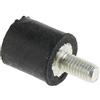 RS PRO Ammortizzatore in gomma, filettatura esterna/interna M3, Ø 8 mm x 8 mm, 60 Shore A, confezione da 8 pezzi