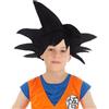 Chaks - Parrucca di Goku Saiyan da uomo, convention anime, cosplay | Accessori ufficiali Dragon Ball, parrucca anime nera, accessorio per costume per Carnevale e cosplay