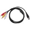 Cavo jack da 1,5 m usb a 3 rca av per cavo audio video rca USB di loto rca