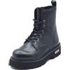 CULT Slash 1814 CLE103130 Black Anfibi Donna in pelle lacci lampo con tacco