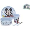 Lulabi Set pappa Mickey Disney 5 pezzi in PET decorato