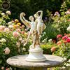 Statua Amore e Psiche Bianca Scultura Classica Decorativa