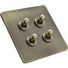 N/A Elegante 86 per verde Bronzo Acciaio per interruttore a Levetta Pannello 14 Ve