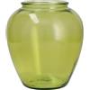 H&H Vaso in vetro riciclato a forma di orcio, verde chiaro, 28 h cm