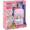 FUNLOCKETS Valigetta per Nail Studio segreta, per Bambini dai 6 Anni in su | Giocattolo a sorpresa rosa: sblocca oltre 20 sorprese con smalto per unghie per bambini, adesivi e accessori per nail art