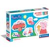 Clementoni - 20829 - Supercolor Puzzle - My First Puzzle - Peppa Pig - 3+6+9+12