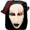 Rocksax Crossbody Bag Marilyn Manson Red Lips Messenger Bag 21cm x 16cm x 5.5cm