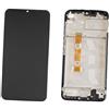 REALME DISPLAY PER REALME C21Y RMX3261 RMX3263 TOUCH SCREEN SCHERMO CON FRAME NERO