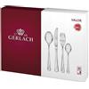 Gerlach 1760 Set di Posate da Gerlach Lucido Valor, Acciaio Inox, Argento, 50 x 37 x 10 cm, 68 unità
