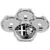 Varie/Generico 4 Tappi Coprimozzo 60mm Compatibile per Alfa Romeo Giulietta Mito Stelvio 147