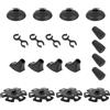 20 Pcs Puntali Bastoni Trekking Accessori Per L'escursionismo Bastoncini Da