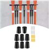 Espositore da parete per skateboard, appendini da parete per sci, longboard,
