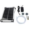 Pompa Ossigenatore for solare 5 Watt per Laghetto e Acquario con Doppia Prese