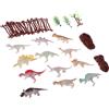 27 pezzi dinosauro albero animale modello action figure per bambini giocattolo