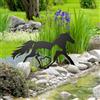 Decorazioni per cavalli da giardino stagione decorativa in metallo per il