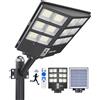 LAMPIONE SOLARE LED ESTERNO 2000W FARO CON PANNELLO FOTOVOLTAICO LUCE GIARDINO