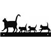 Decorazione Gatto Mamma e Cuccioli Stile Elegante Profilo Gatto in Ferro