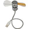 Orologio a LED con Indicazione Della Temperatura, Ventilatore Da Tavolo