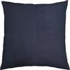 Copricuscino in vera pelle scamosciata blu navy federa morbida copridivano