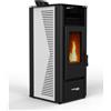 Megashopitalia Stufa a Pellet 10kW ad Aria Ventilata Rodi Riscaldamento Alta Efficienza 100mq W
