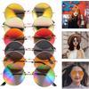 6 Pcs Side Shield Glasses Cyber Round Eyewear Occhiali+da+sole Retrò