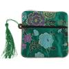 Borsa vintage Guzheng in broccato di seta cinese con decorazione a nappina.