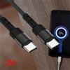 Cavo USB C universale per linea data Cavo intrecciato professionale 3,8 mm Od 60